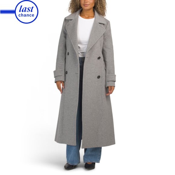 ICONS BY CINZIA ROCCA  Italy Virgin Wool And Cashmere Blend Long Coat - Picture 1 of 2